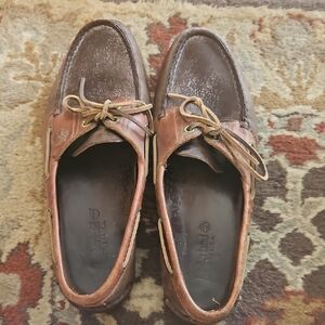 Timberland Dark Brown Leather Boat Shoes